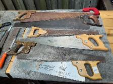 Assorted Lot of 11 Vintage Hand Saws !