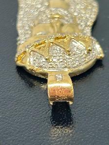 10k Jesus Diamond Pendant  (bling ) - Photo 6