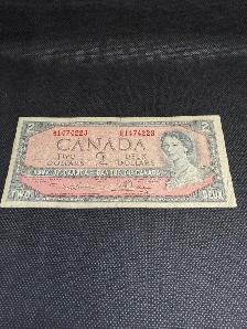 1954 Canada 2$ Bank Note - #135