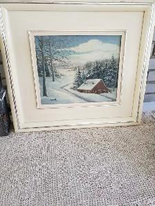 PEINTURE DE L'ARTISTE PEINTRE D. GIRARD