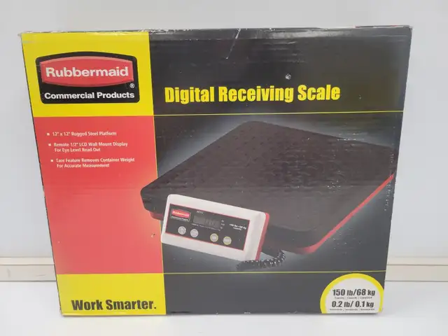 (B284) Rubbermaid 1813412 Digital Receiving Scale