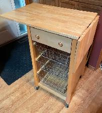 Kitchen Cart on rollers with expandable leafs and drawers - Photo 2