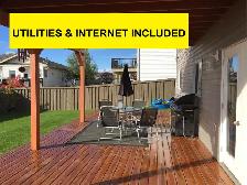 ALL UTILITIES & INTERNET INCLUDED 2 Bed, 1 Bath Lower Suite