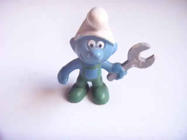 for sale smurf mechanic figure