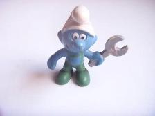 for sale smurf mechanic figure