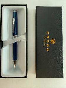 Cross 'Coventry' Blue Lacquer Ballpoint Pens (New in Box)