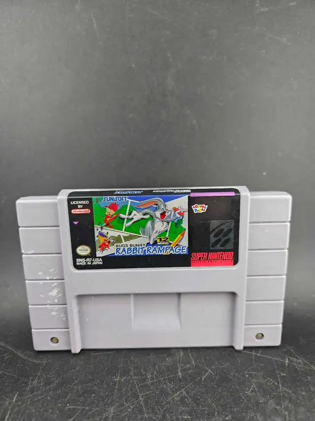 NINTENDO SNES BUGS BUNNY RABBIT RAMPAGE
