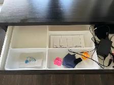 Black desk with separate drawer and  bookshelves - Photo 2
