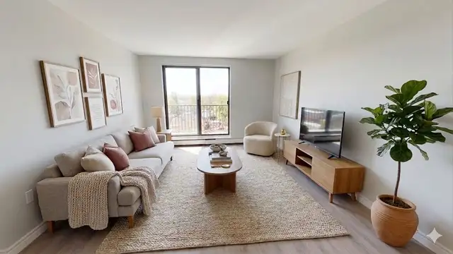 Downtown 2 BD APT with Balcony