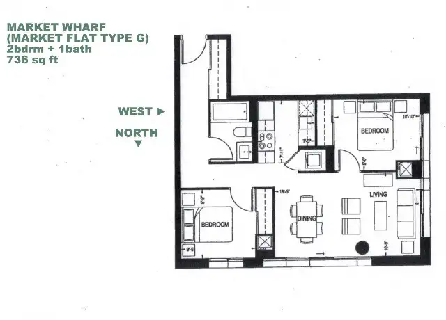 Market Wharf: 2 Beds 1 Bath Condo w/ Prkg- St. Lawrence Market