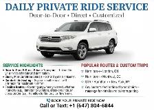 DAILY GTA → MONTREAL RIDESHARE & COURIER SERVICE