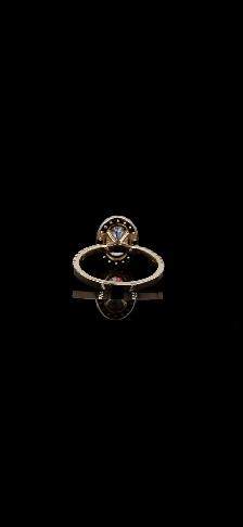 2.05CT Oval Halo Lab Diamond Ring | 14K Gold | VVS2 E | IGI - Photo 5