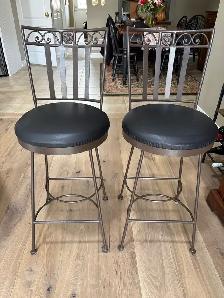 counter height swivel stools (2)