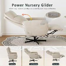 Brand New Power Nursery Glider Recliner Special $279 - Photo 4