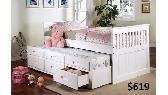 SINGLE MATES BEDS WITH TRUNDLE & DRAWERS - Photo 2