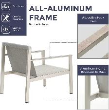 Brand New 4pcs All Aluminum Patio Furniture Set Selling at $399 - Photo 8