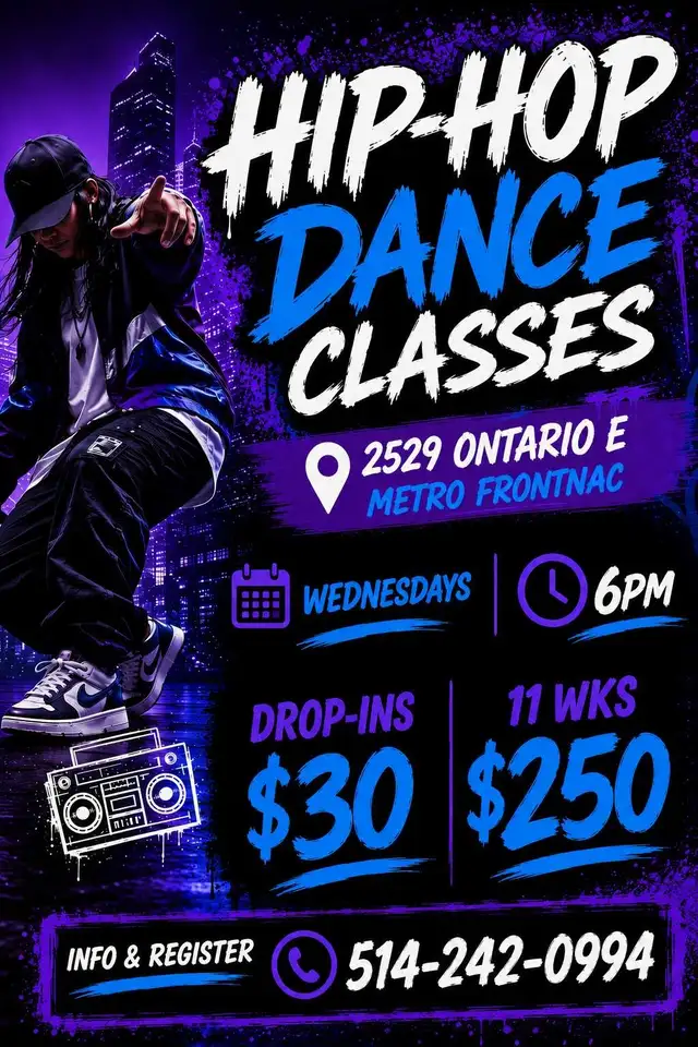 Cours de Hip-Hop/Hip-Hop Dance classes