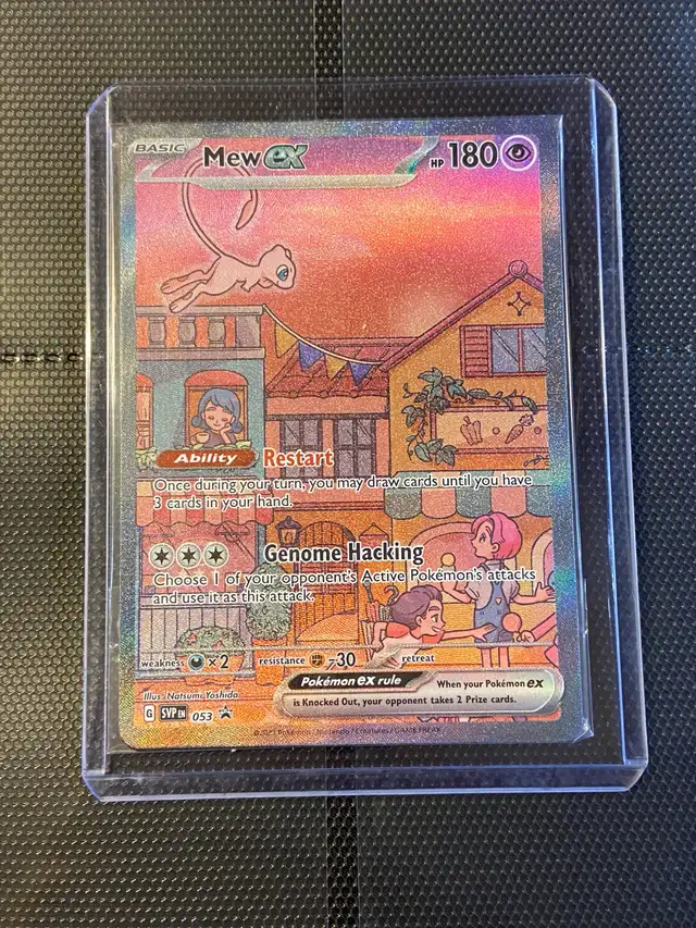 Mew Ex scarlet & violet promo card