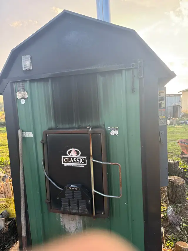 outdoor wood stove