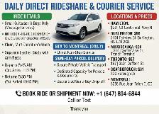 anyone need ride 20th aug from hamilton to montrea