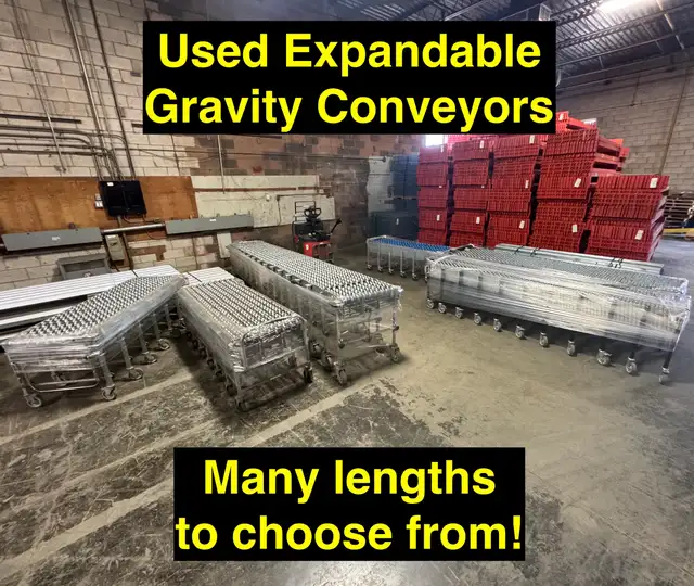 USED EXPANADABLE GRAVITY CONVEYOR - SKATE WHEEL TYPE