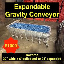 USED EXPANADABLE GRAVITY CONVEYOR - SKATE WHEEL TYPE - Photo 6