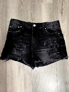 Black Ripped Jean Shorts – Size XL – $3