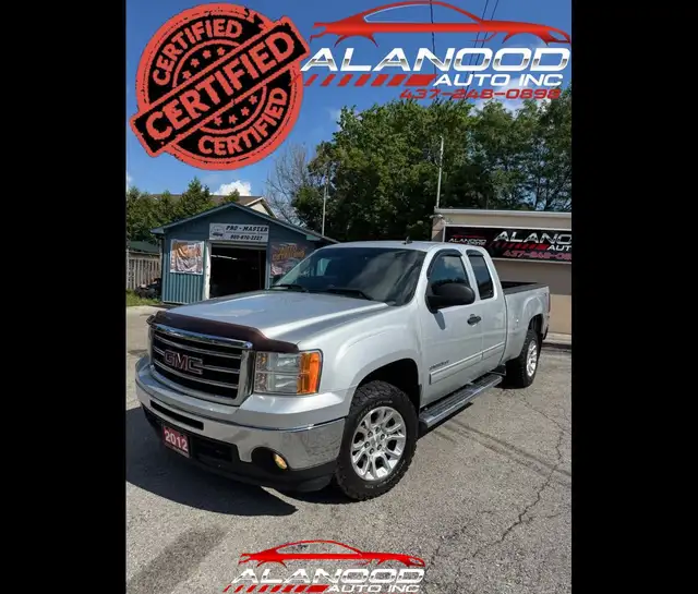 2012 GMC Sierra 1500 SLE Ext Cab 4x4 (CERTIFIED)