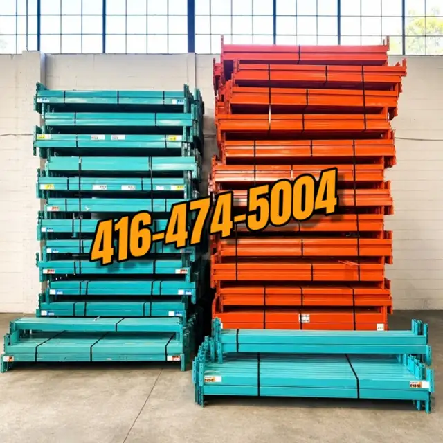 USED Redi rack Beams 8' long x 4" Pallet Racking rack beams
