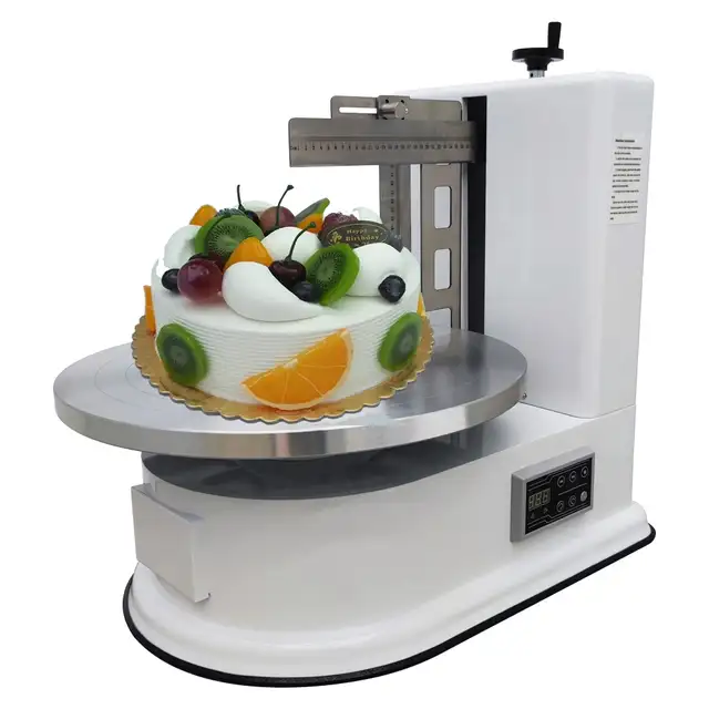 4-16 Inch White Birthday Cake Cream Spreading Machine 239740