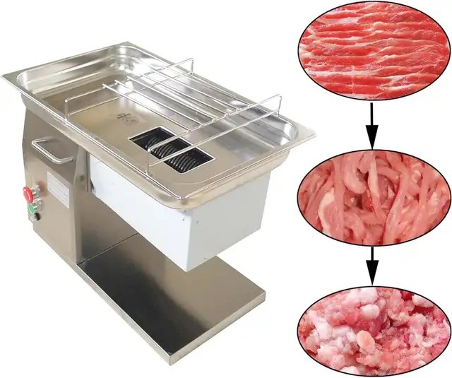 QH Meat Cutter Stainless Steel Meat Slicer 3MM Blade160516