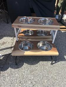 Dog food stand