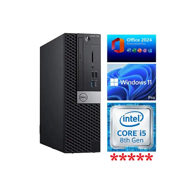 Dell: i5-8500, 16GB RAM, SSD 256GB  HD 500GB, WiFi, HDMI: 215$
