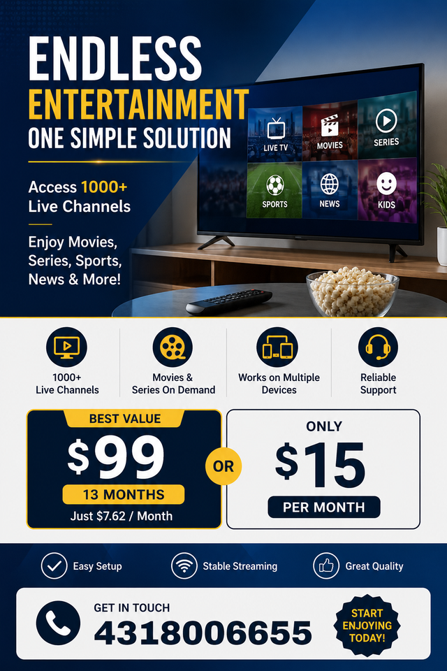 Live TV & Entertainment Streaming Service