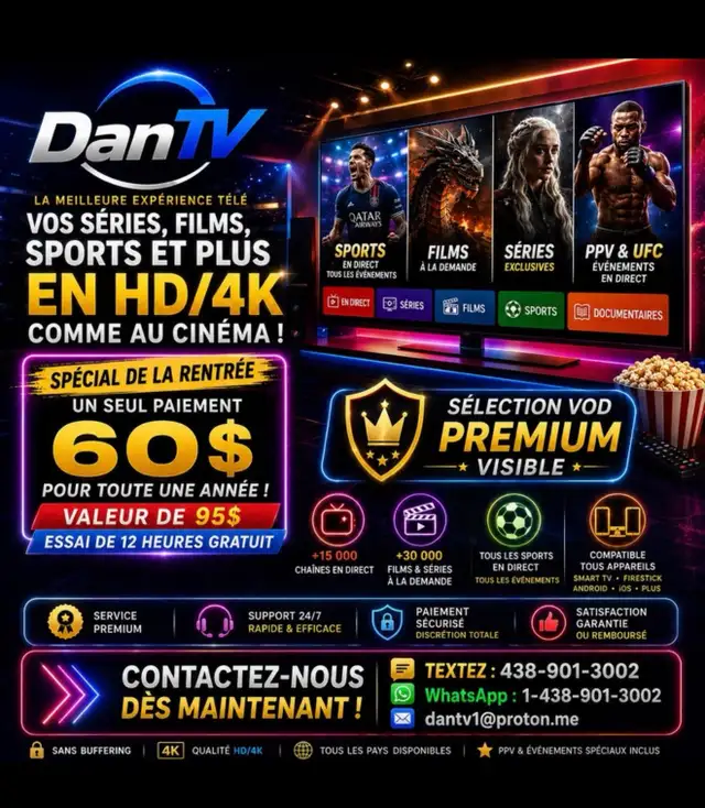 coupez le câble Firestick, SmartTV en 5minutes 60$/Annee