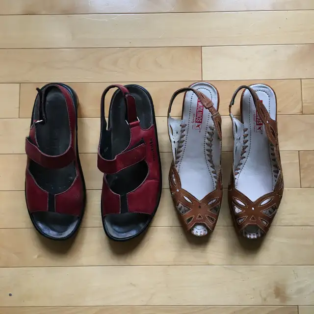 Sandales, grandeur 38/39 (8/9) (3 items)