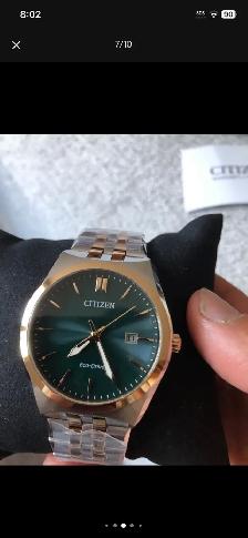 Brand new men’s Citizen Eco Drive Corso Green Dial 40 mm - Photo 4