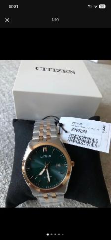 Brand new men’s Citizen Eco Drive Corso Green Dial 40 mm - Photo 10
