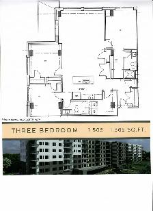 3 Bedroom Corner Unit available on Broad Street