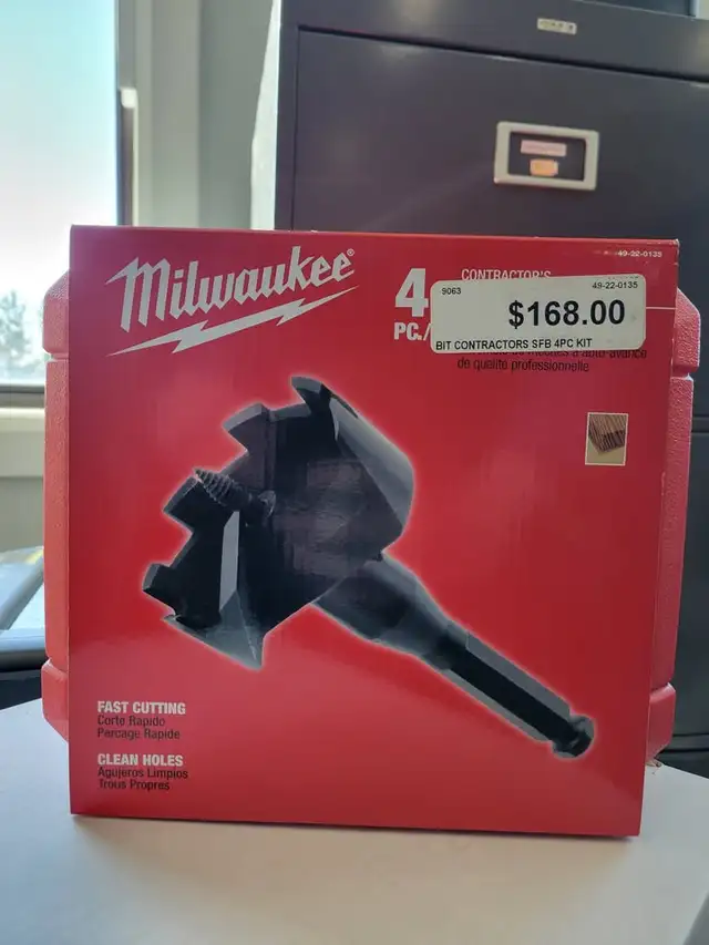 Milwaukee Selfeed Bit Kit (4-Piece)