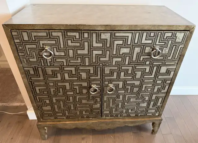 Gold Maze Design Retro 'Ambella' Replica Cabinet