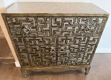 Gold Maze Design Retro 'Ambella' Replica Cabinet