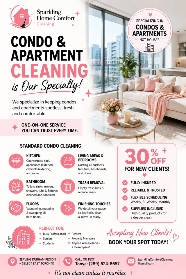 End of Summer Cleaning Services!