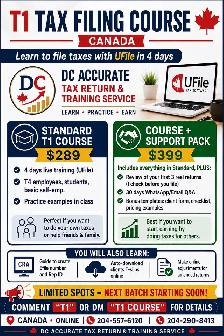 Master Canadian T1 Tax Filing in Just 4 Days!