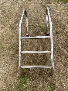 Pool Ladder Stainless Steel Metallic Silver Safety Hand Rail