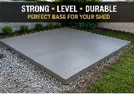 Concrete Work for Shed and Storage Foundations