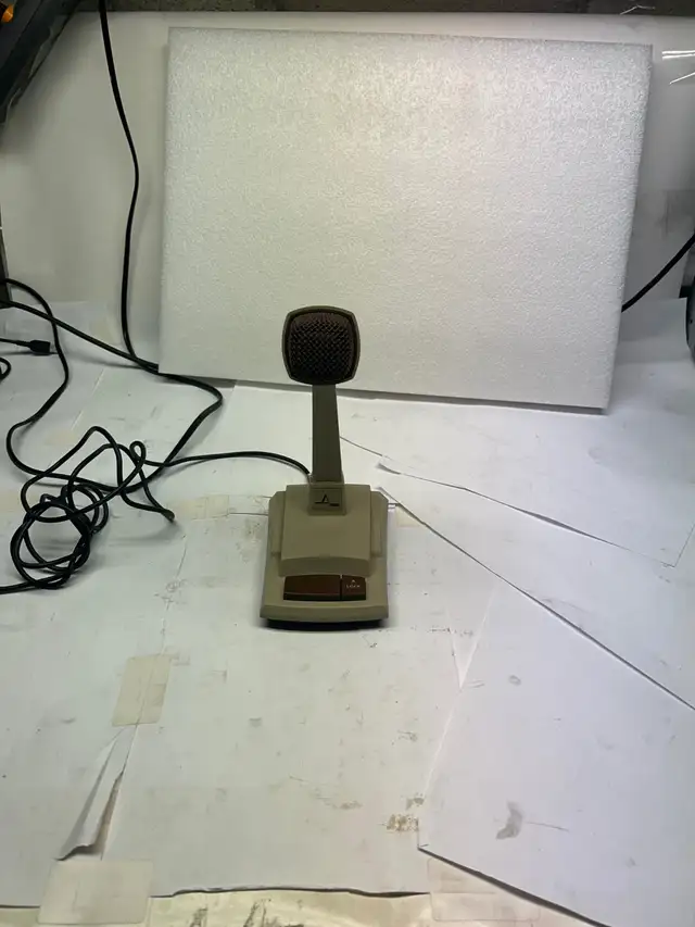 Vintage desk microphone