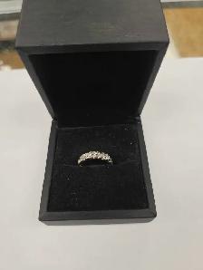 Bague en or 14k pierre blanche - Photo 2