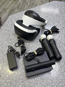 PS4 VR CUH-ZVR2 Headset With 2 Wand Controllers