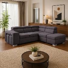 Brand New Fabric Upholstered Sectional Sofa Bed At Hot Sale - Photo 2